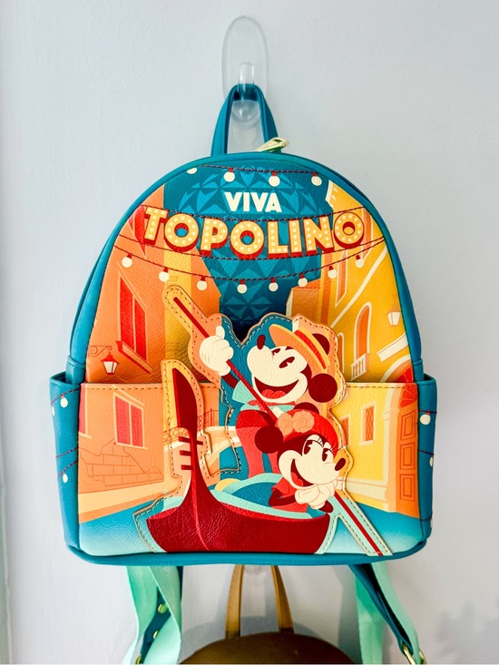 Disney EPCOT Italy Viva Topolino Loungefly Mini Backpack